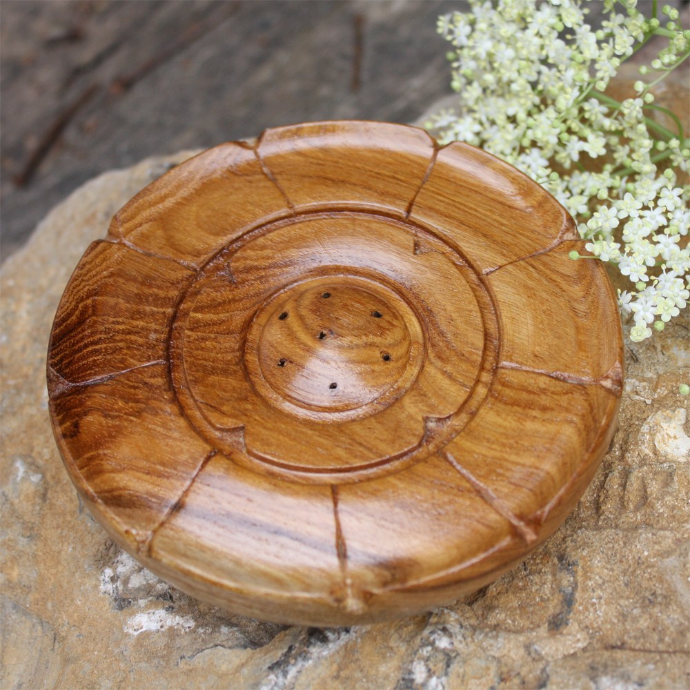 Lotus Leaf Incense Holder (White) main image 0